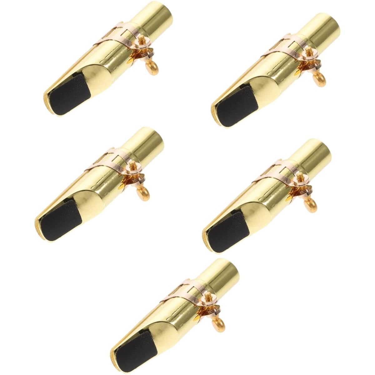 VICASKY Set of 5 Saxophone Mouthpieces, Saxophone Mouth Caps, Alto Saxophone, Saxophone Caps, Bass Clarinet Mouthpieces, Tenor Saxophone Kits, Saxophone Accessories, Saxophone Me