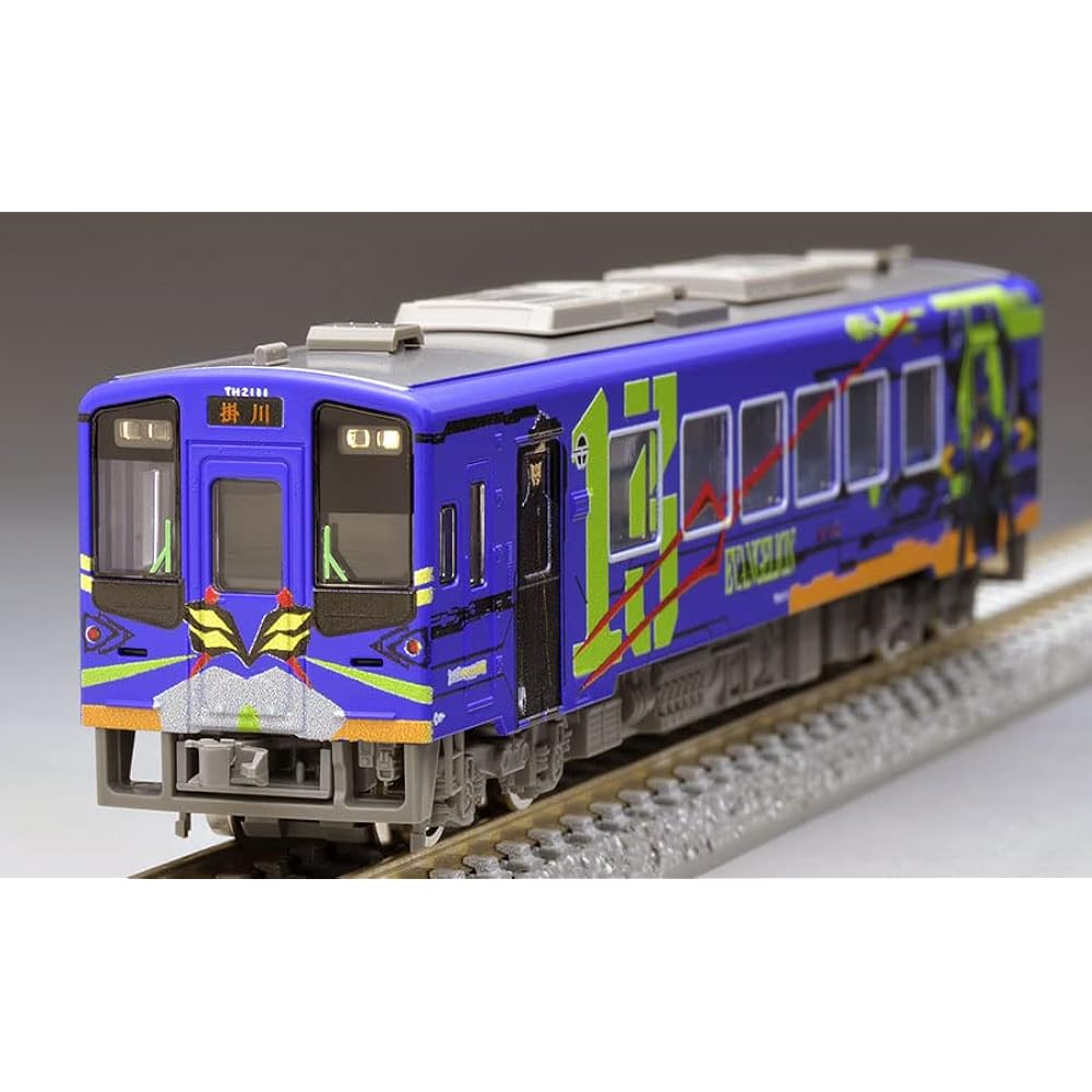 TOMYTEC TOMIX N Gauge Tenryu Hamanako Railway TH2100 Type TH2111 Car/Evangelion Wrapping Train 8610 Railway Model Diesel Car