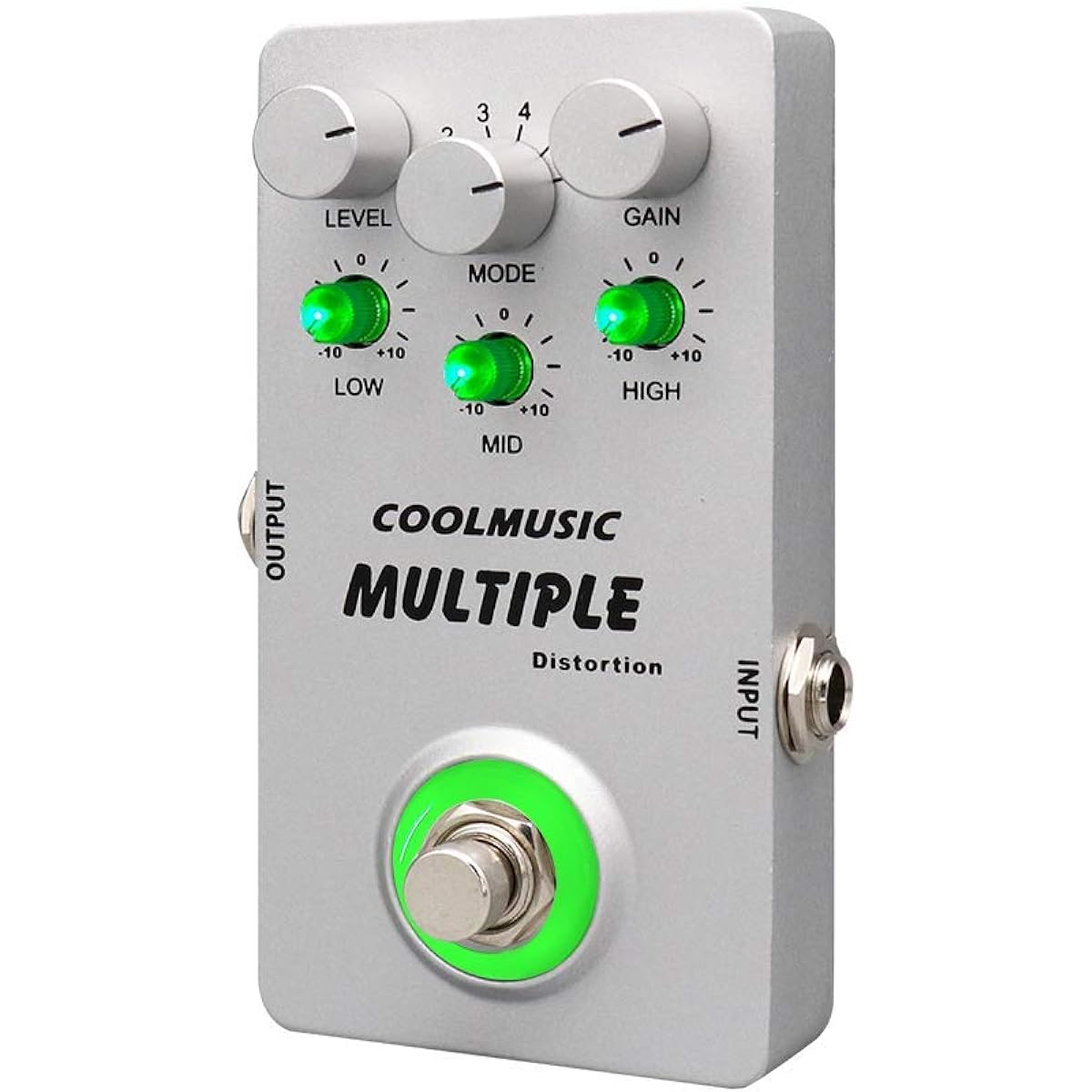 Coolmusic A-MT6 Digital Distortion Guitar Effect Pedal with 6 types of distortion