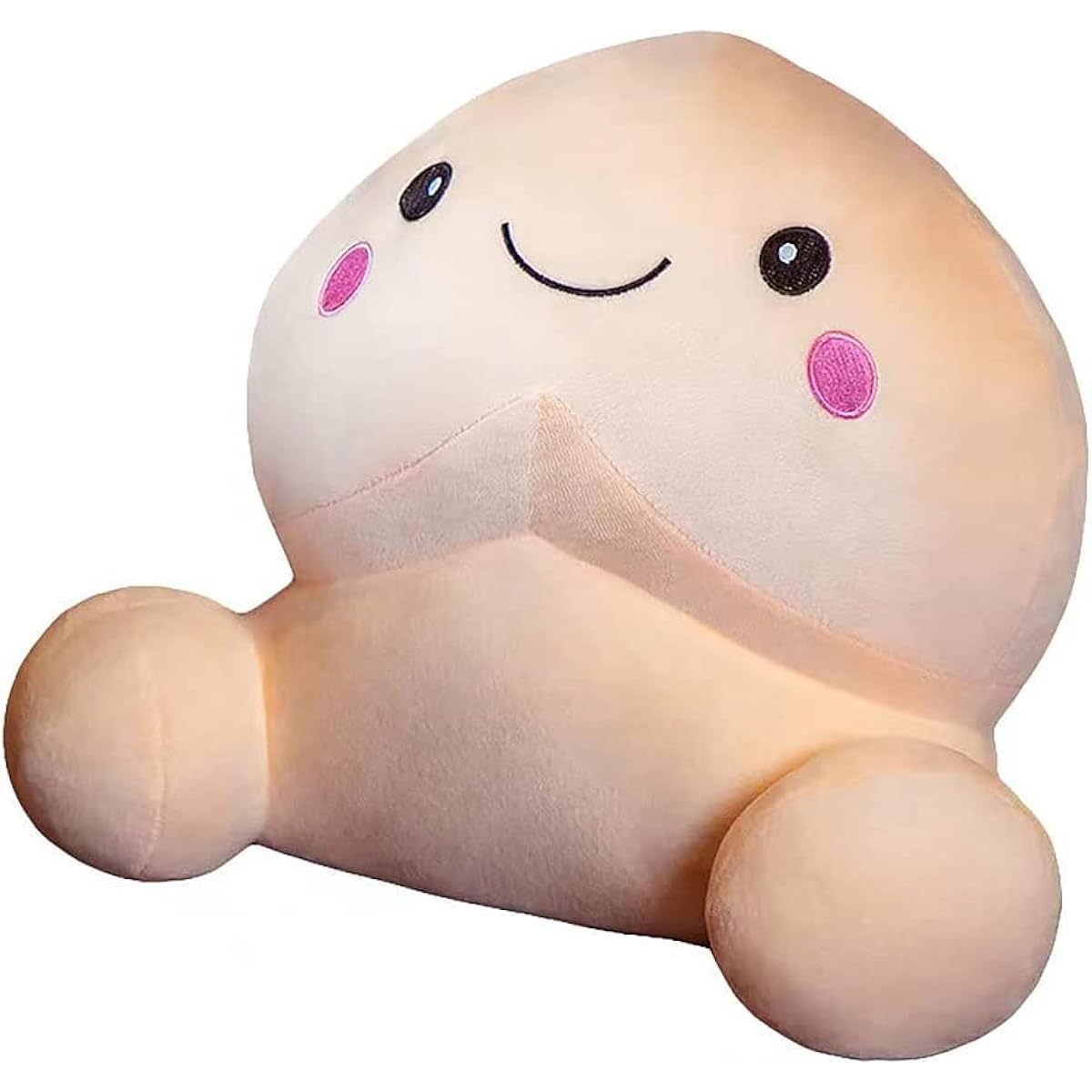 RZUFZPNB Funny Plush Pillow 3D Cartoon Soft Stuffed Animal Home Decor Pillow Prank Christmas Funny Gift (FS-35*45cm