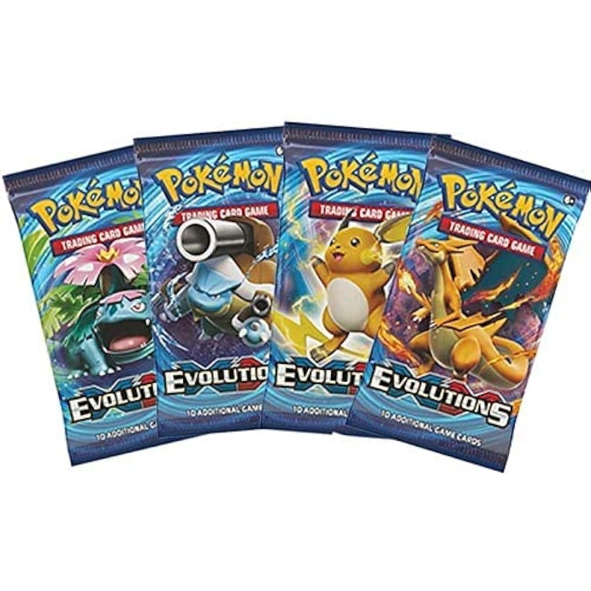 Pokemon XY Evolution Booster Pack Lot - 4 Packs
