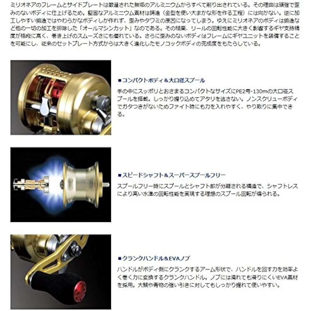 DAIWA Double Axis Reel 14 Millionaire (2014 Model)