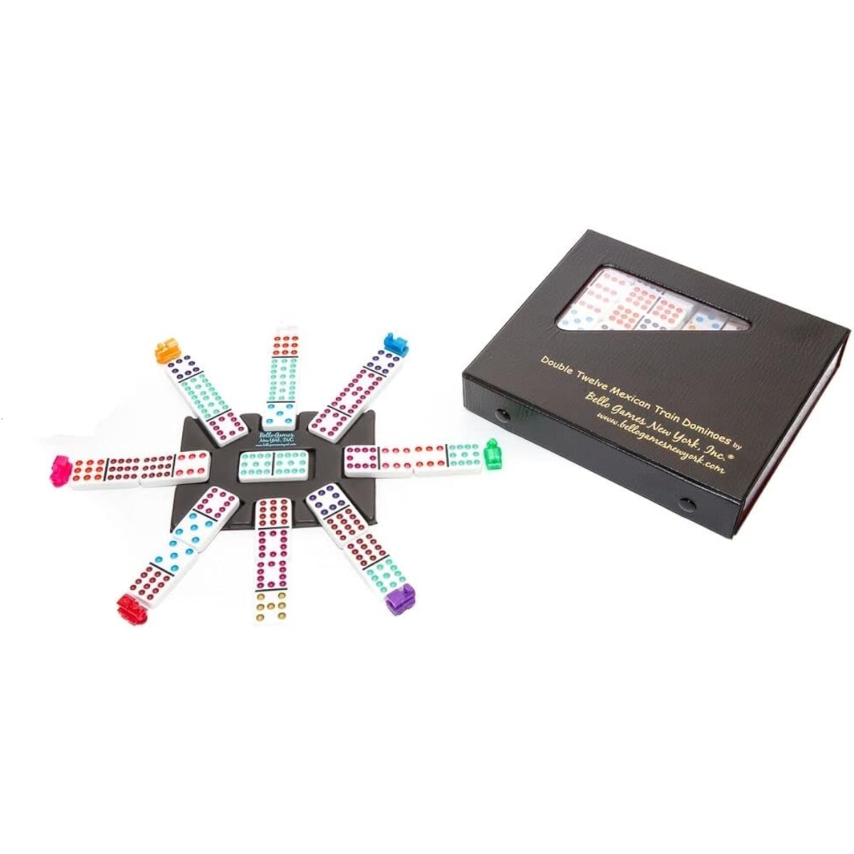 Mexican Double Twelve Professional Domino Set with Dots