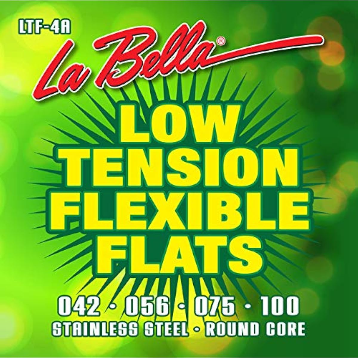 LA BELLA Bass Strings LTF-4A Low Tension Flexible Flats 43-100
