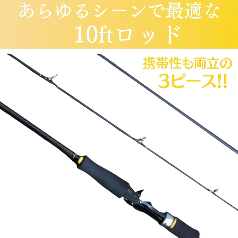 Marild Tokyo Spinning Bait 3m 10ft Lure Rod 3 Pieces Seabass Rod Safe even if broken