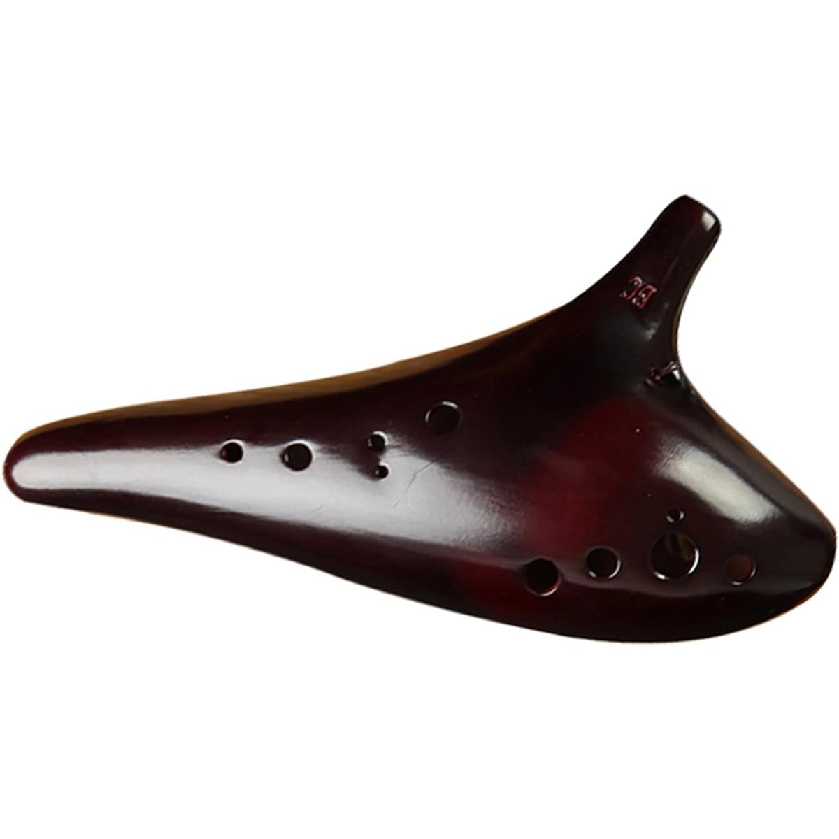 Professional 12 Holes Bass C Tune Ocarina Smoked Ceramic Ocarina BC Tune Ocarina Musical Instrument Ocarina Instrument