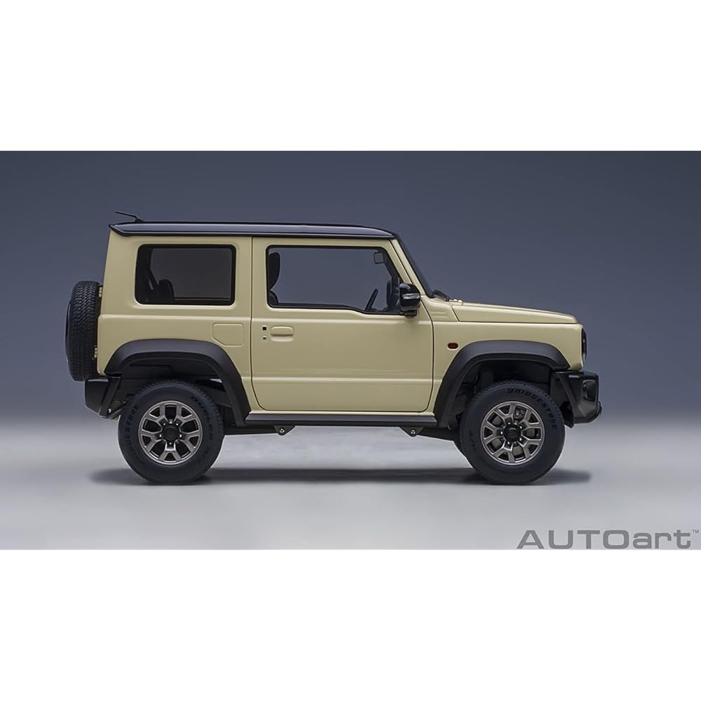 AUTOart 1/18 Suzuki Jimny Sierra (JB74) Ivory Metallic/Black Roof Finished Product 78510