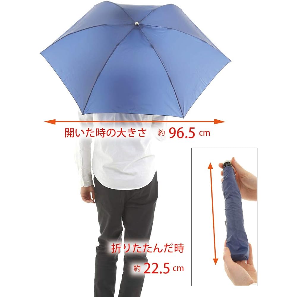 Okamoto Harajuku Store Ultra-lightweight 105g folding umbrella Made of carbon bone x water-repellent DuPont Teflon-treated fabric 55cm 3-tier folding mini umbrella