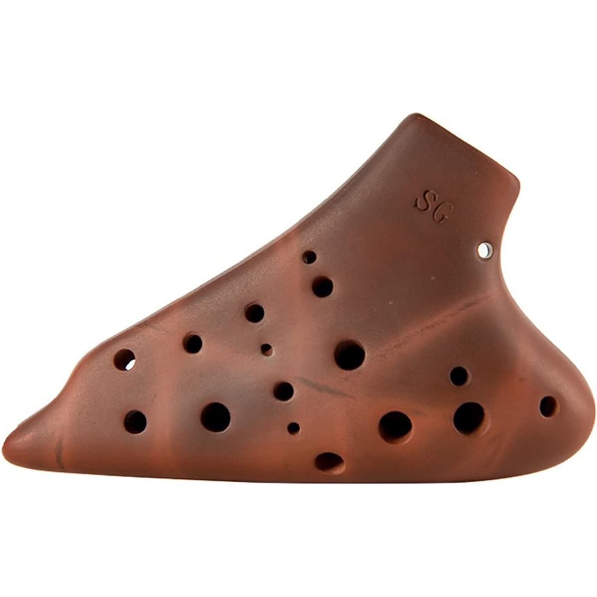 Double Tube Treble G-tune Ceramic Ocarina Smoke Beginner Double Tube Ocarina Musical Instrument Ocarina Musical Instrument