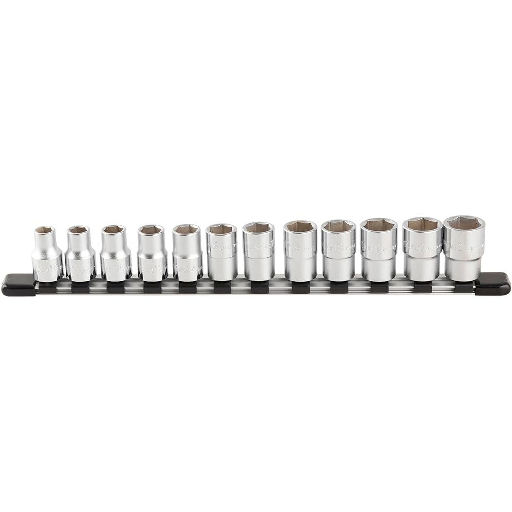 TONE socket set (hexagonal, with holder) HS410, insertion angle 12.7mm (1/2"), 10 items included