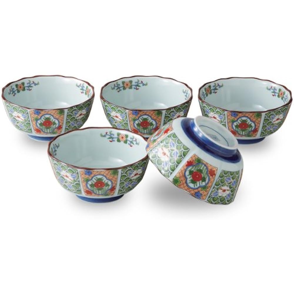 Ranchant Bancha set, multi pot Φ16.5x12.8x9/cup Φ10x8cm, Nabeshima pattern, Arita ware, made in Japan