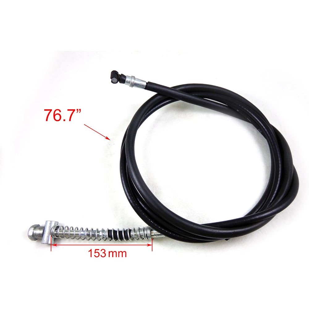 Kids ATV Parts 76.5" Rear Drum Brake Cable 50cc 125cc 150cc 250cc GY6 Chinese Scooter Moped Roketa Tao Johnway NST Bravo Geely TNG Boreem