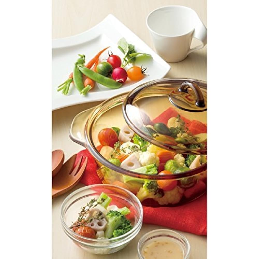 Luminarque Two Hand Pot Glass Vitro Blooming Amber 1L H6721B