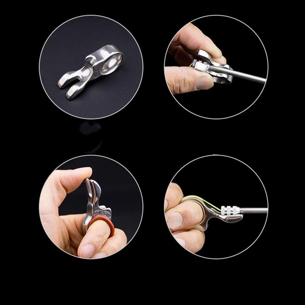 YDJ Fishing Tools Fishing Finger Finger Fish Dart Ring Stainless Steel Multipurpose Finger Diffuser Dispenser Fish Dart Finger Guard Fishing Assistant Outdoor Accessories Dart Accessories Hand Guard Finger Guard Dart Ring