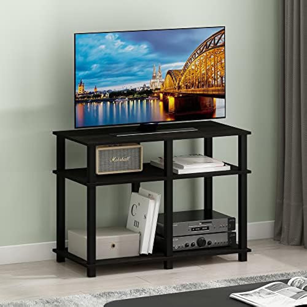 Furinno Romain Turn N Tube TV Stand Espresso/Black 40 Inch [Regular Japanese Import Product]