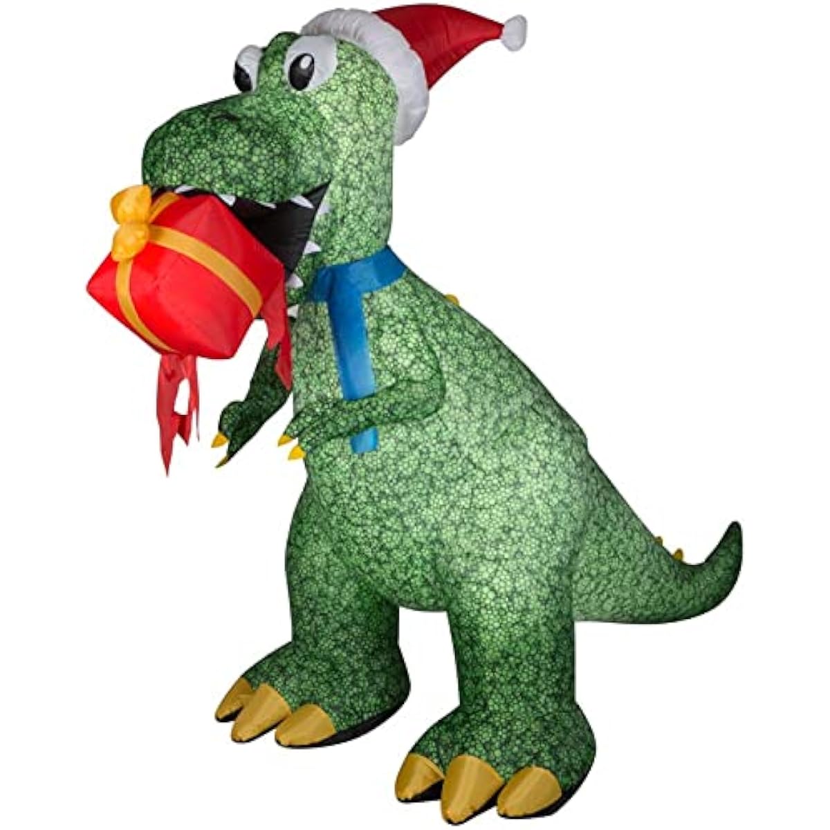 Giant T-Rex Gift Christmas Holiday Season Outdoor Yard Inflatable