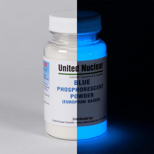 United Nuclear Glow in the Dark Powder - European Based Luminous Powder - Blue