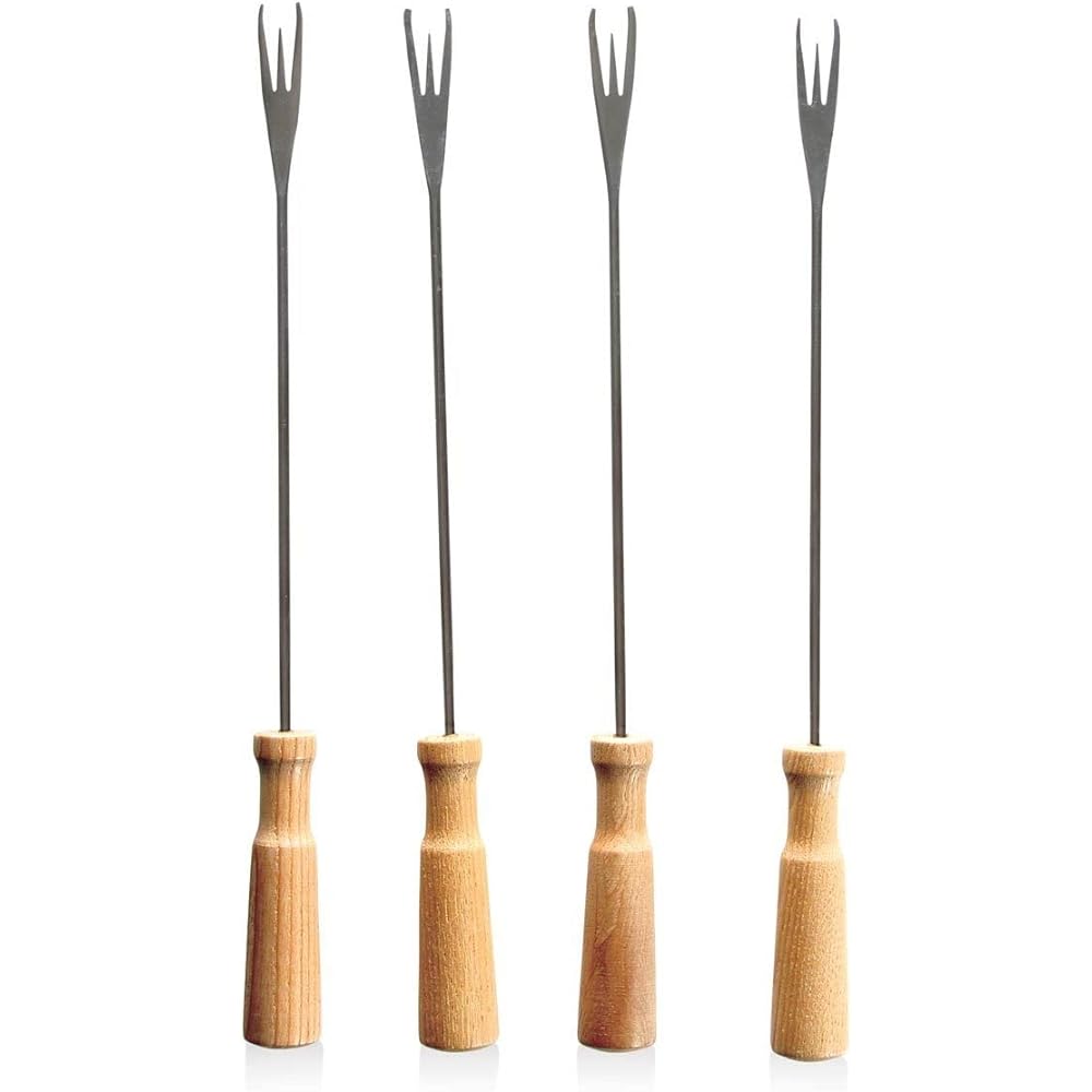 BOSKA Cutlery Set 275 x 84 x 26mm Fondue Fork Set of 4 Stainless Steel 330304 4 Pieces