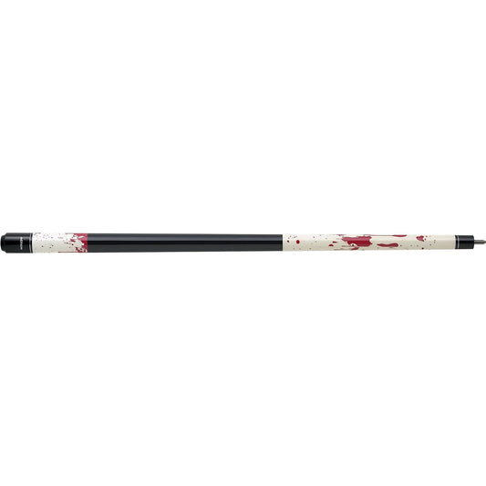 Action Impact Billiard Pool Cue Stick White Stained Birdseye Maple with Red Blood Stain