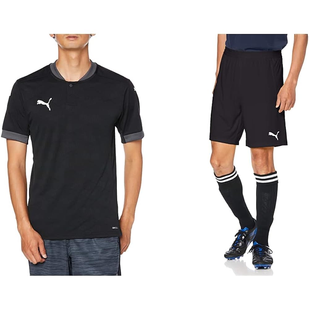 PUMA 704624 Men's Short Sleeve T-Shirt Soccer Training TEAMFINAL21 Jacquard Shirt