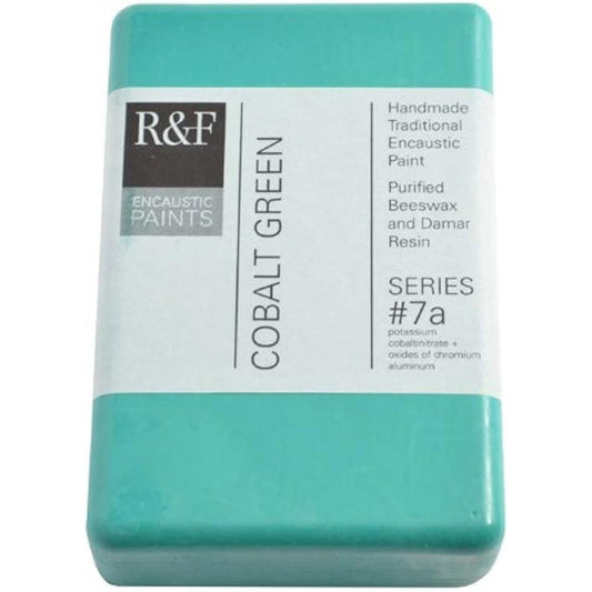 R & F Encaustic 333ml Paint, Cobalt Green Light