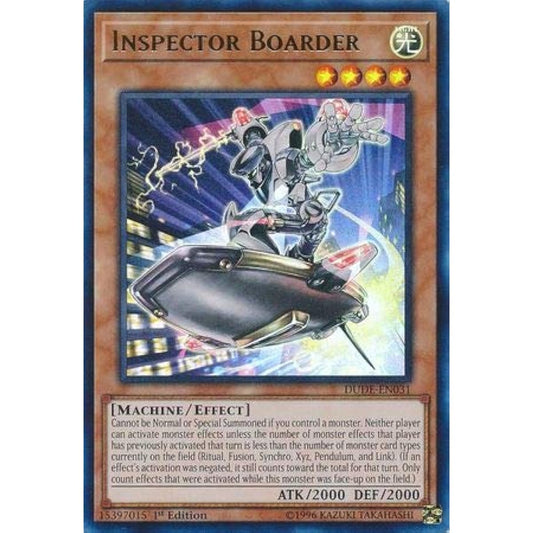 '- Inspector Border - DUDE-EN031 - Ultra Rare - 1st Edition - Duel Devastator