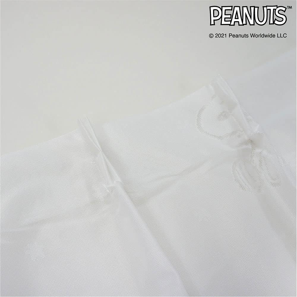 Noren Kobo Snoopy Curtain Goods Lace Curtain Simple Natural SNOOPY PEANUTS Width 100 x Length 198cm 11492