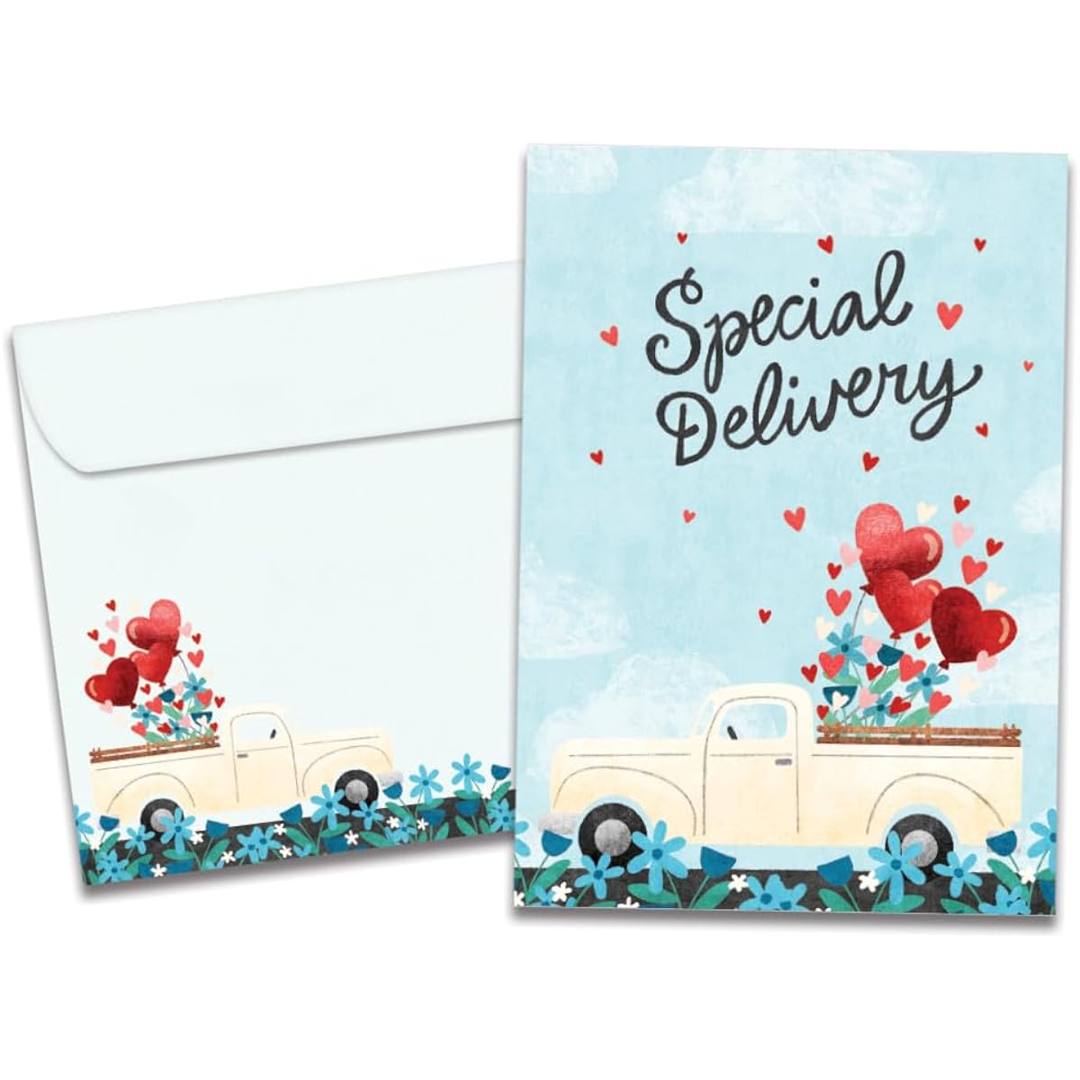 Tree-Free Greetings - Anniversary Greeting Cards - Artfully Designed - 1 Card + Matching Envelope - Made in the USA - 100% Recycled Paper - 5"x7" - Truckloads of Love (GO65261)