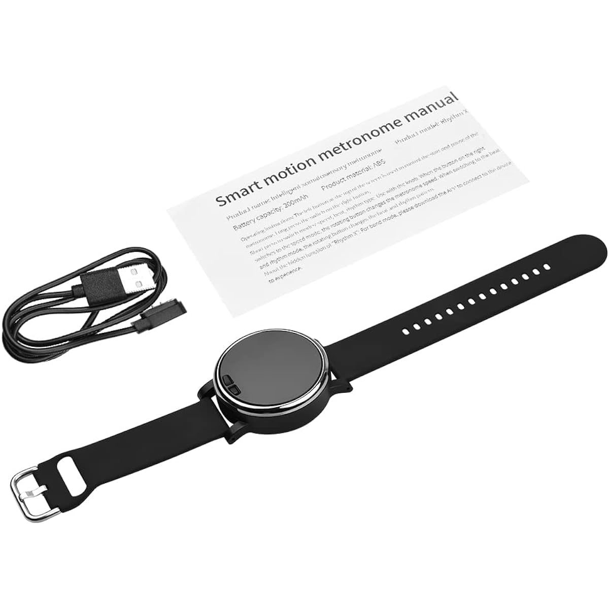 mewmewcat Smart Vibration Metronome Multifunctional Intelligent Somatosensory Digital Metronome Portable Universal Metronome for Guitar Piano Violin Drum