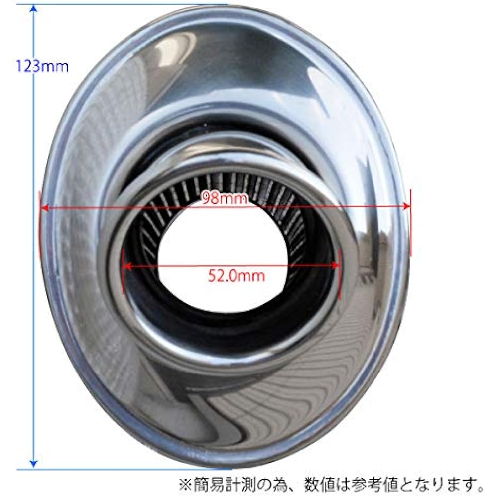 Titanium Slip-on Muffler Silencer 60.5mm 60.5φ For External Muffler ZZ-R1100 Zephyr 1100 ZX-6R CBR600F VFR400R RVF400 CB400SF CBR400RR XJR400