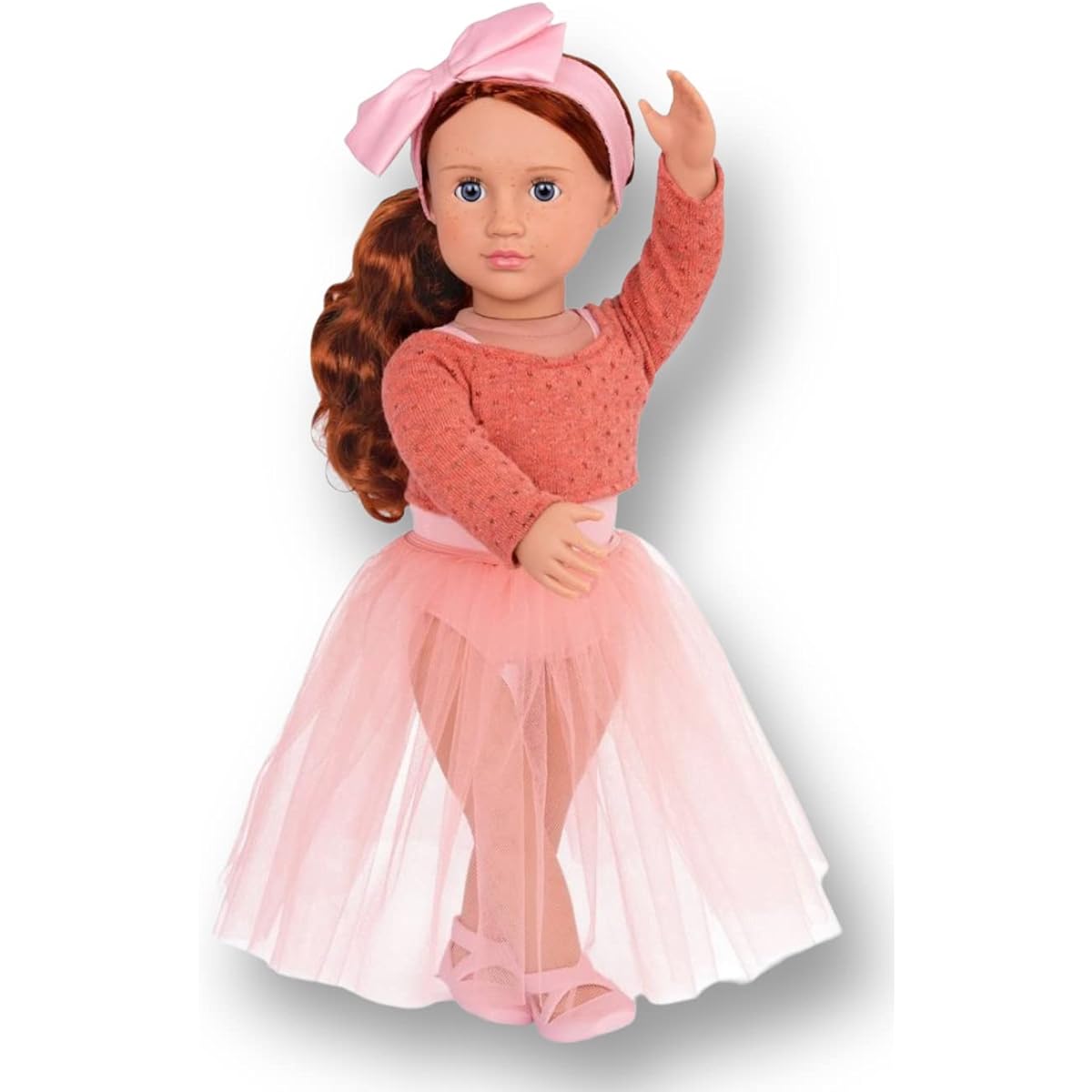 Our Generation Aubrie 18" Ballet Doll Red Hair and Sofa