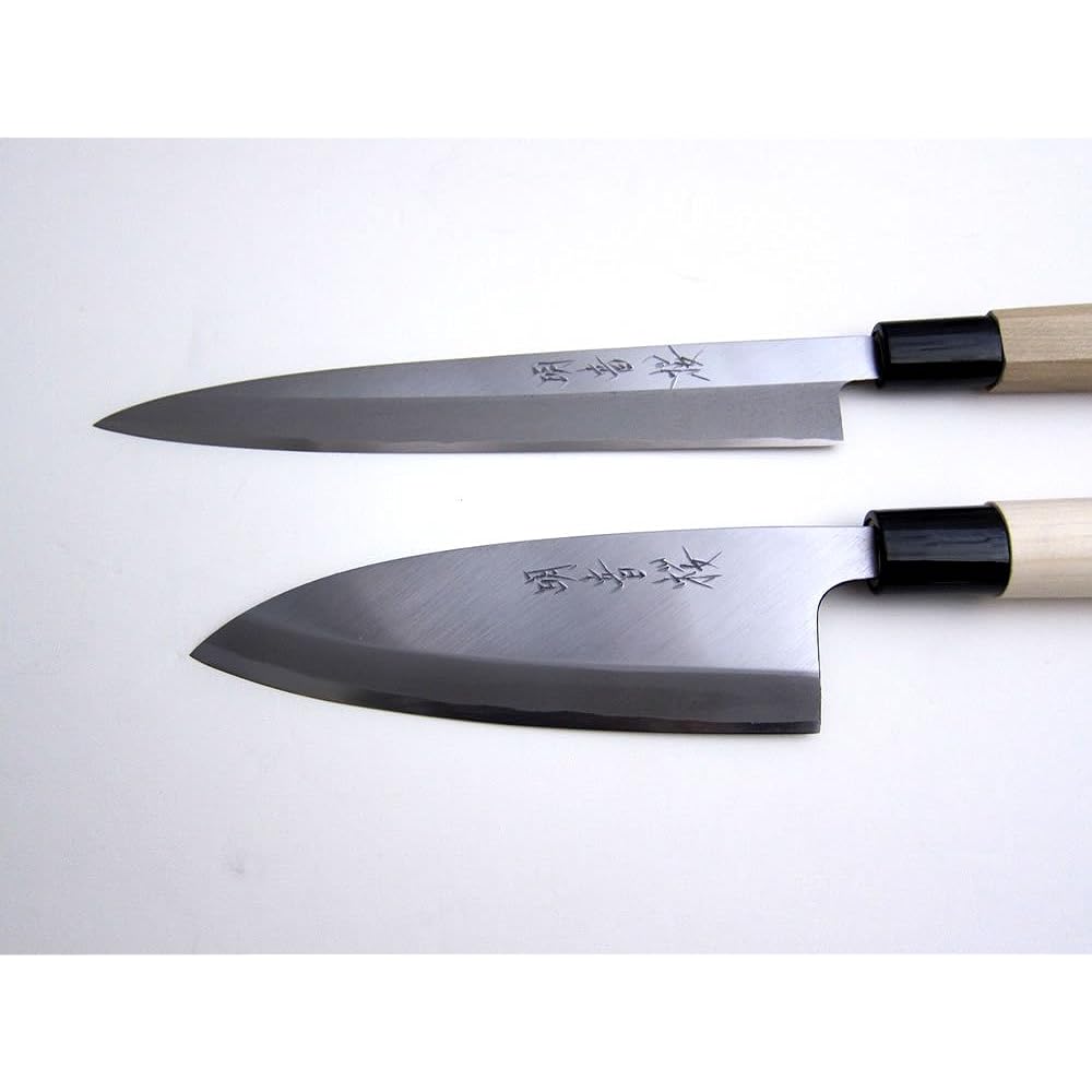 Knife Dotkom Knife Set - Set of 2 Yanagiba and Deba knives ``Akanezakura'' (Akanezakura) For left-handed use