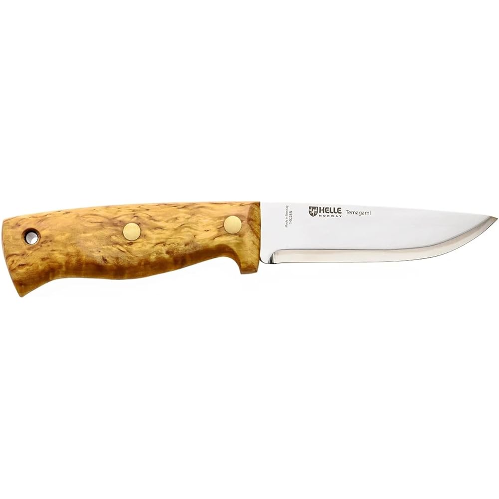 Helle Knife Temagami 14C28N Semi-Full Tang Camping Knife Outdoor Knife Temagami 14C28N