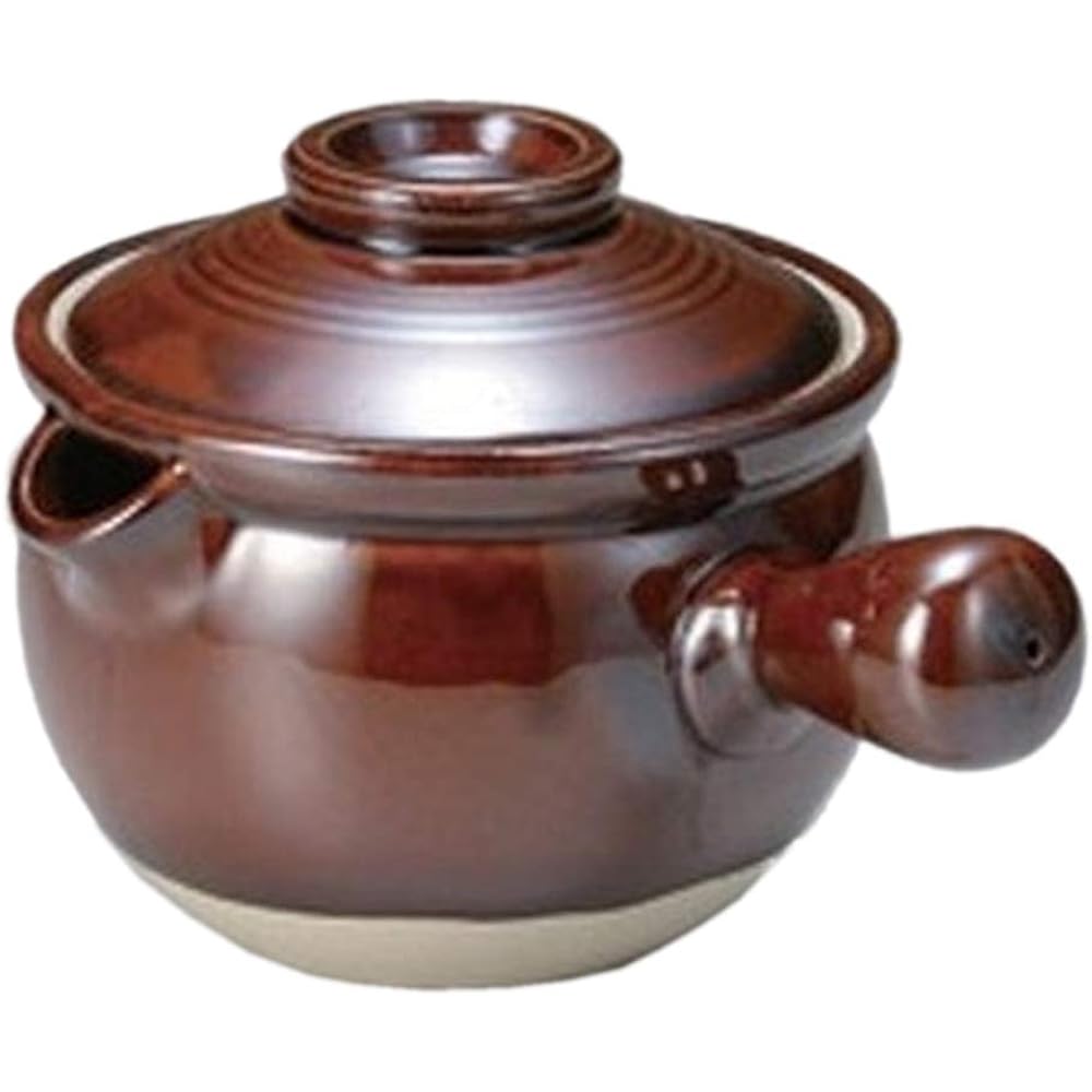 Set of 10 Medicinal Earthen Bottles, Yukihira, Ame Yukihira No. 12 [18.5 x 16.7cm, 2000cc] Open Fire [Restaurant, Inn, Japanese Tableware, Restaurant, Commercial Use, Tableware]