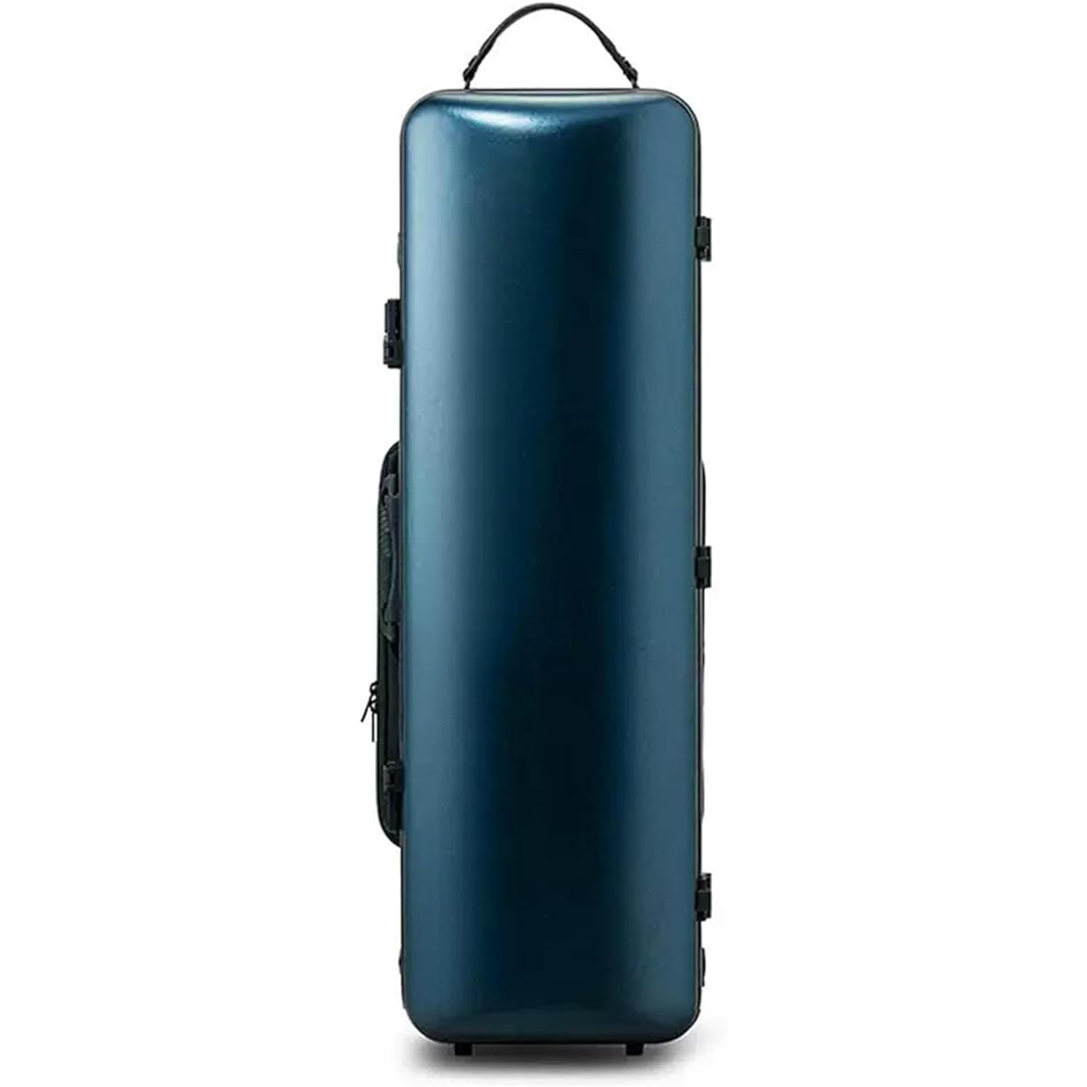 Violin Case, 4/4 Full Size Violin Hard Case, Violin Case Backpack with Hygrometer, Music and Shoulder Rest Pouch, Leather Handle, Portable Lightweight Violin Backpack for Violinists, Protective 4/4 Violin Case Carry-On, Blue