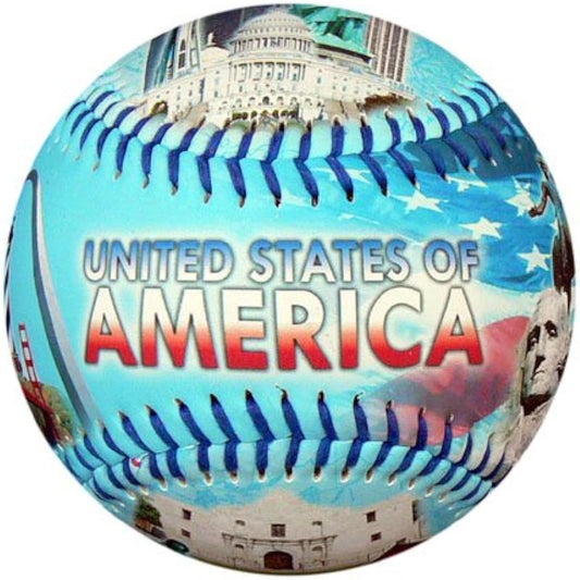 America Landmarks Souvenir Baseball