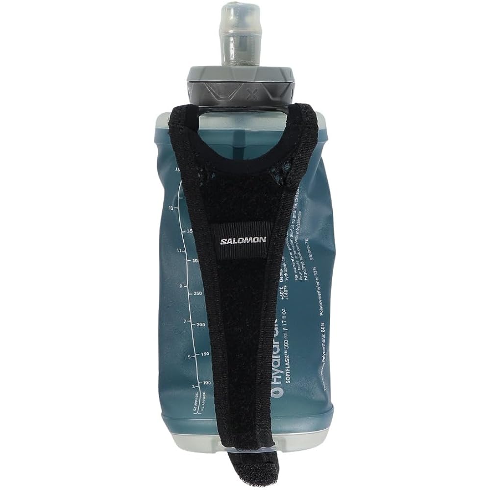 SALOMON Hydration Hand Running Bottle Holder 2022 Model ACTIVE HANDHELD LC1928600 Free BLACK/SLATE GRAY