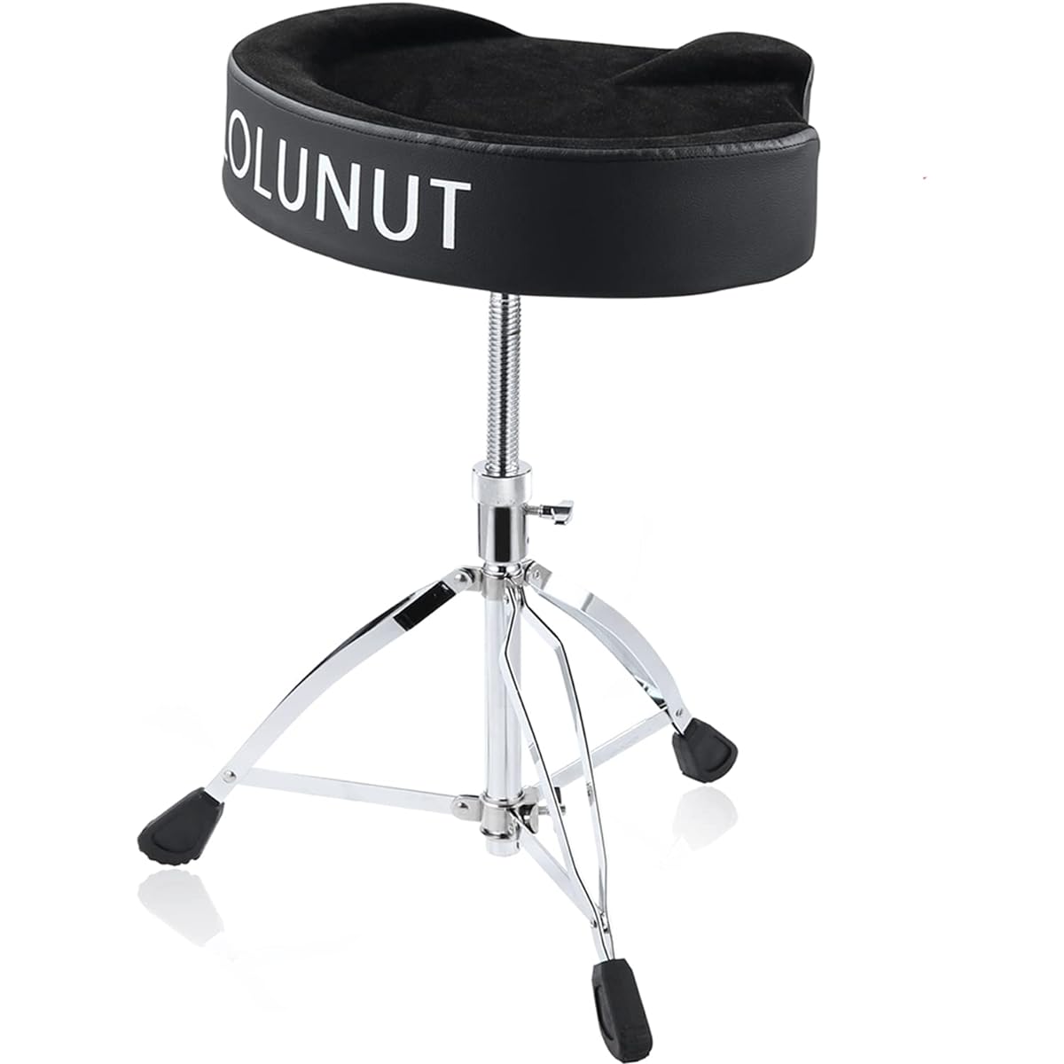 Drum Throne Drum Stool Height Adjustable Chair Heavy Duty Motorcycle Style Seat with 5A Drumsticks for Drummers