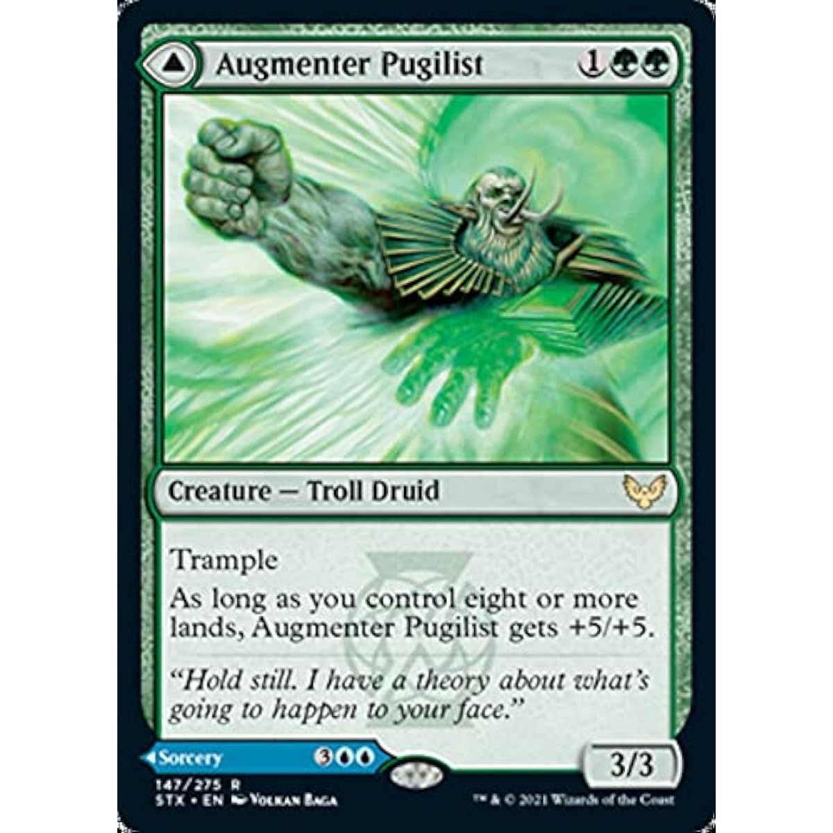 Magic: The Gathering - Augmenter Pugilist // Echo Equation (147) - Foil - Strixhaven: School of Magic.