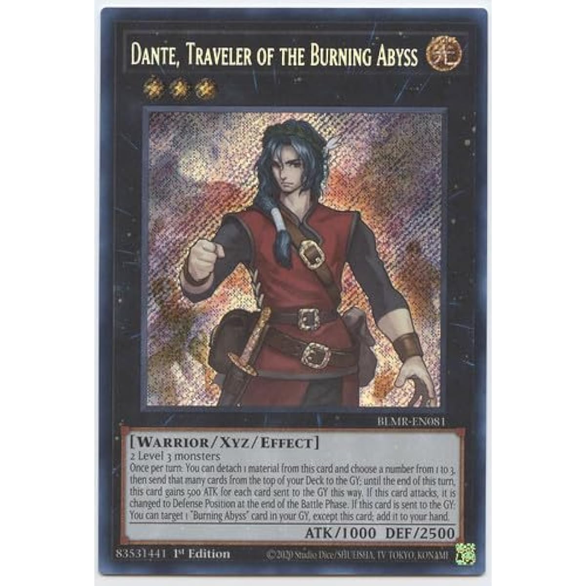 Dante, Traveler of the Burning Abyss - BLMR-EN081 - Secret Rare - 1st Edition
