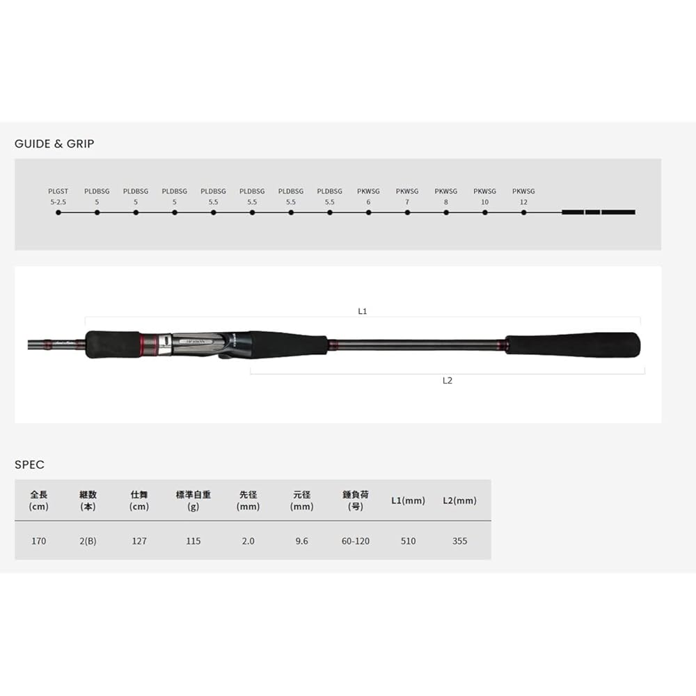 Alpha Tackle Rod Boat Rod Alpha Sonic Hairtail 170HH 51197