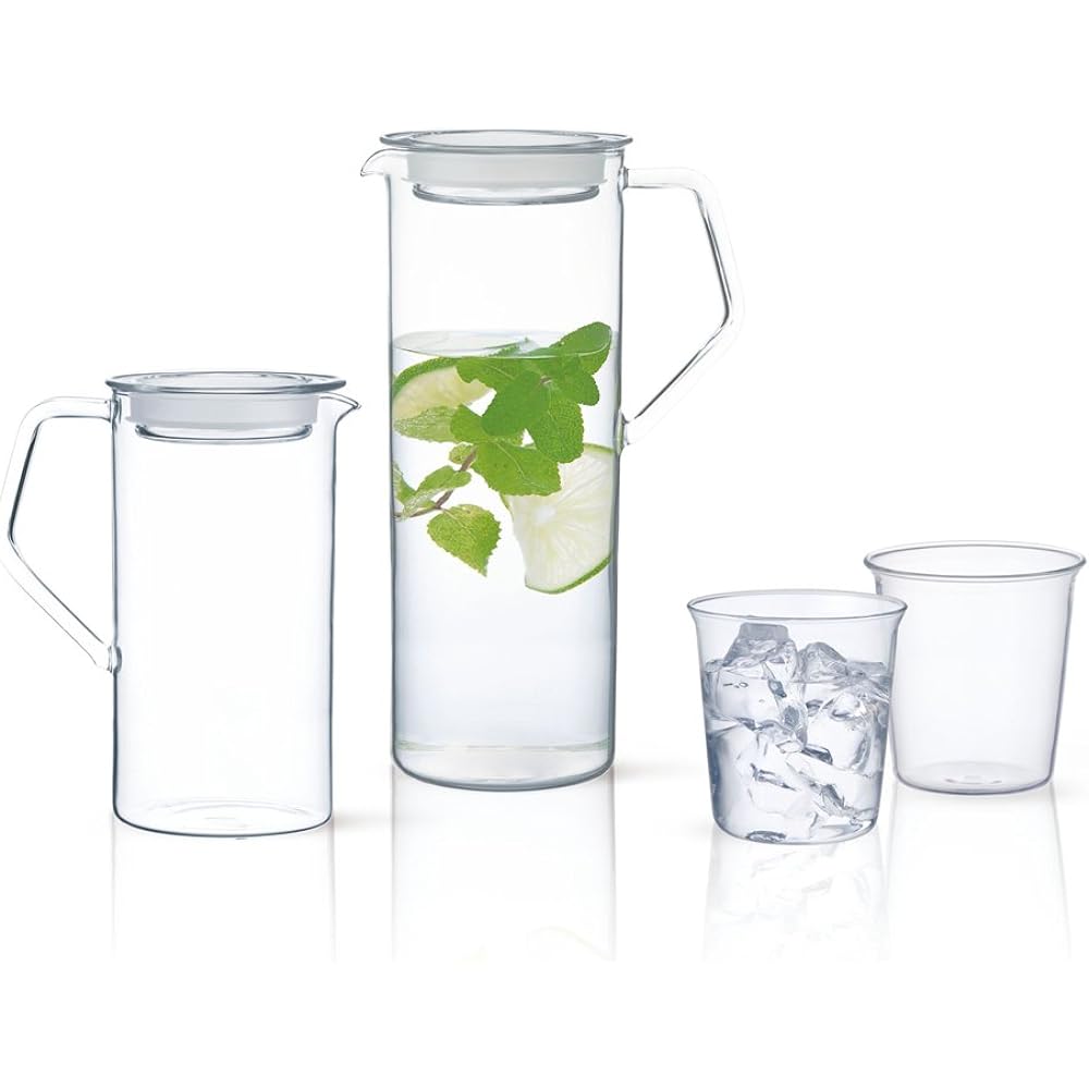 KINTO CAST Water Jug 1.2L Heat Resistant Glass Microwave/Dishwasher Safe Gift Present 21677