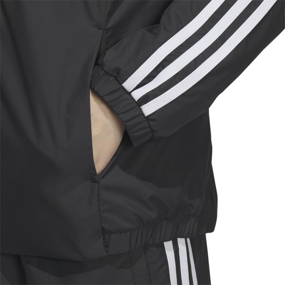 [Adidas] Jersey Top 3 Stripes Regular Fit Windbreaker Jacket IEH75 Women's