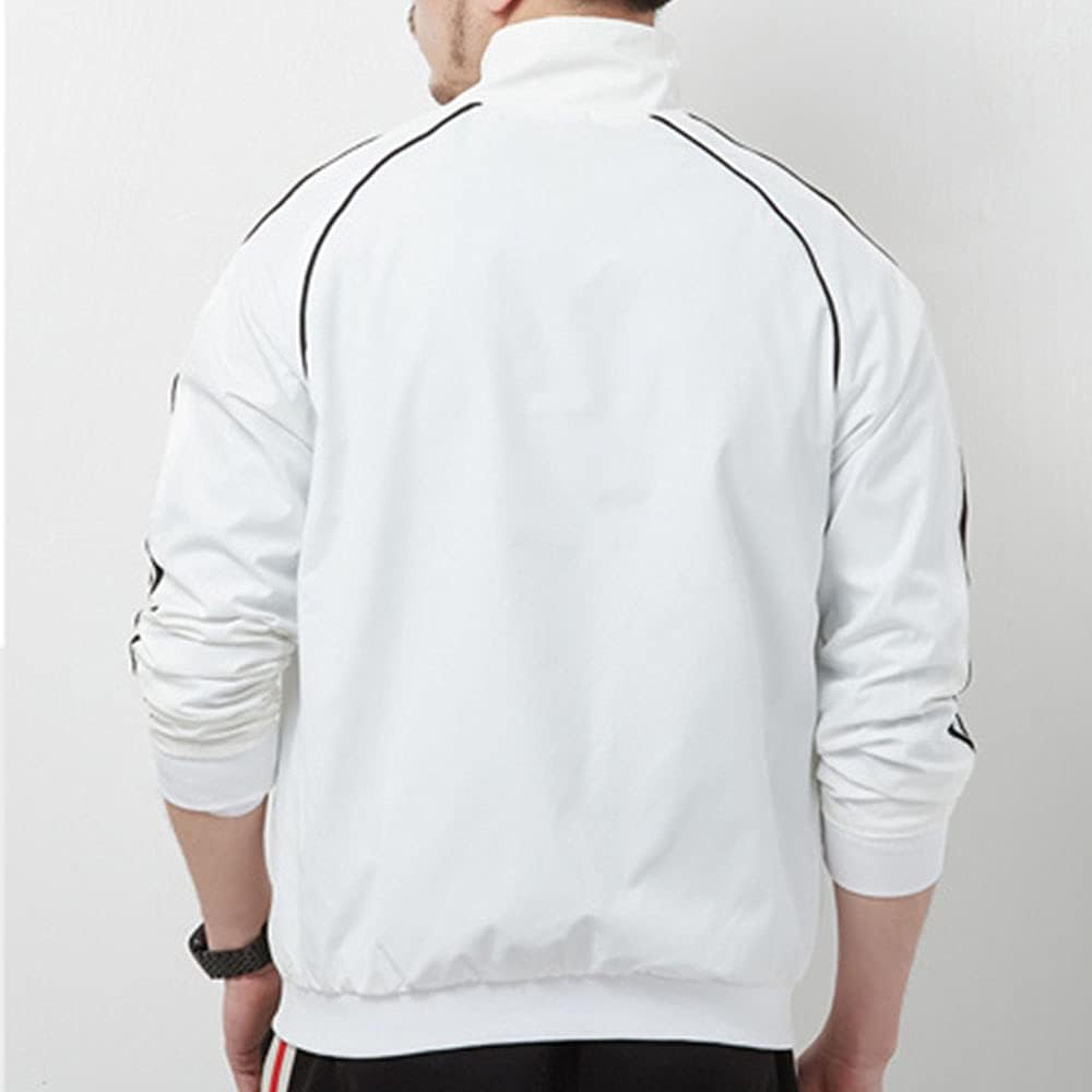 [Butrends] Jersey Top Men's Raglan Sleeve Jacket Full Zip Jacket Jersey Top Club Activities Gym Loungewear