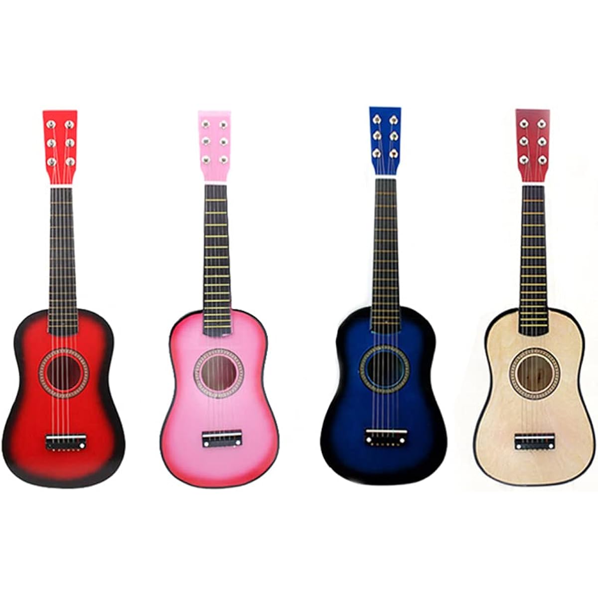 Alipis Folk Acoustic Guitar Musical Instrument 23 Inch 6 String Mini Guitar Classic Acoustic Guitar Beginner Adult Music Lover