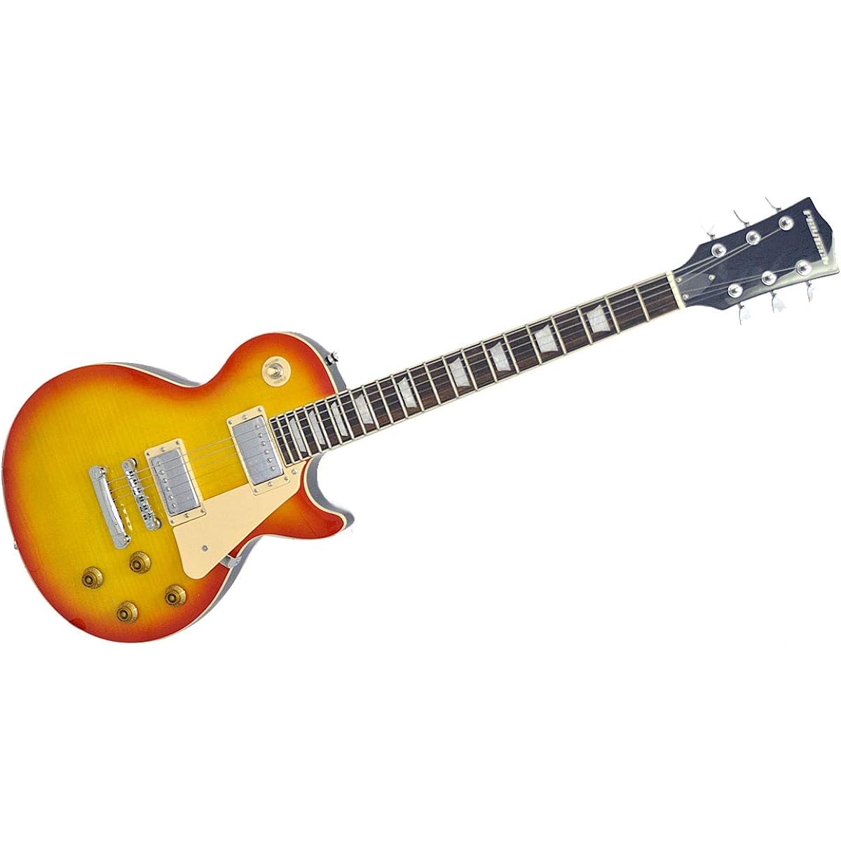 PLAYTECH Electric Guitar LP400 Flame Top Cherry Sunburst Les Paul Type