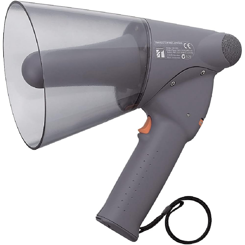 TOA Small drip-proof megaphone 6W with whistle sound ER-1106W