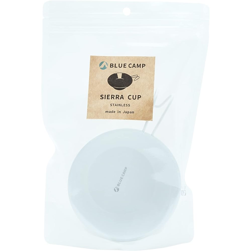 BLUE CAMP Sierra Cup WHITE White Open flame compatible Made in Japan Made in Tsubame-Sanjo Shallow type 320ml