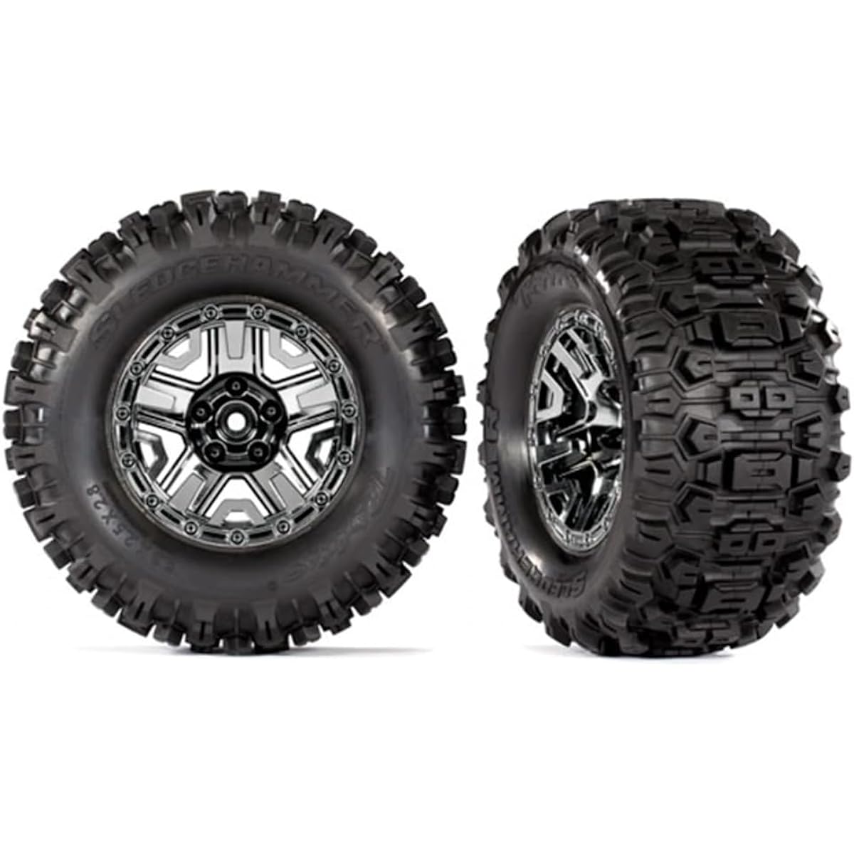Traxxas 9072 Tires & Wheels, Assembled and Glued.