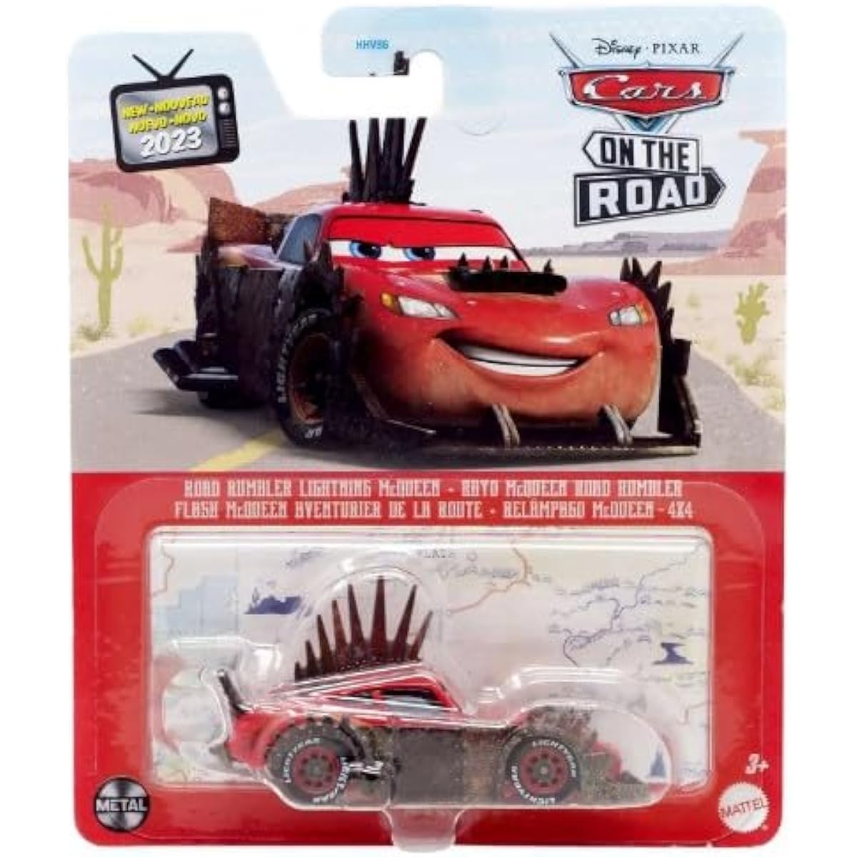 Disney Pixar Cars On The Road 1:64 scale (Road Rambler Lightning McQueen), HKY39